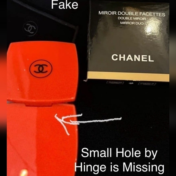 How to Recognize authentic CC Compact Mirrors! Not for Sale! 🖤$46 on Chanel RN! - Picture 14 of 16